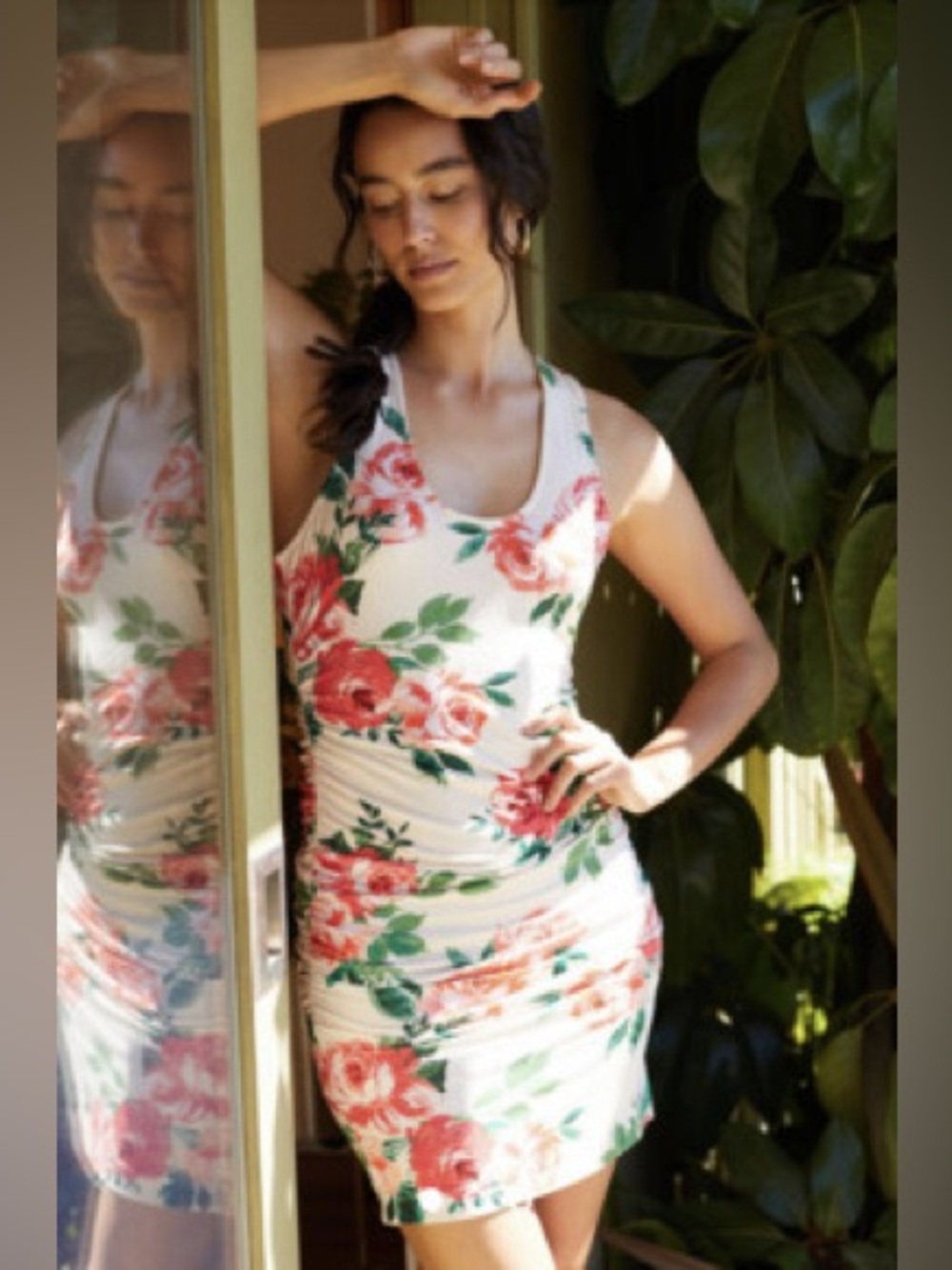 Anthropologie Daily Practice Eureka floral dress size large